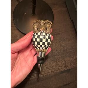 MACKENZIE-CHILDS OWL WINE/BOTTLE STOPPER